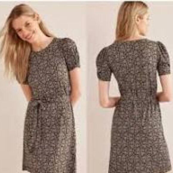 Floral Puff Sleeve Dress - Picture 2 of 9